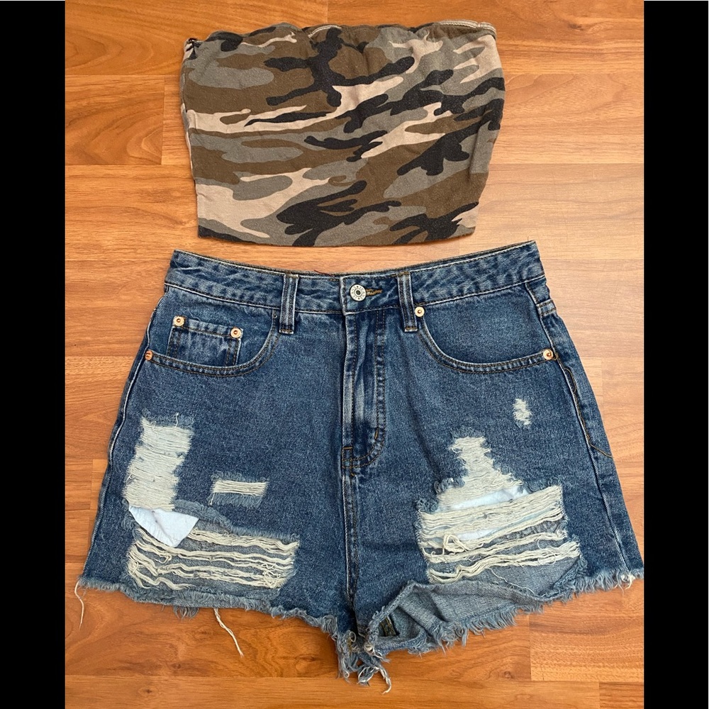 Camo tube top